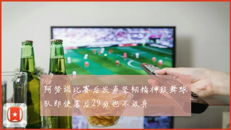 阿努诺比赛后发声坚韧精神鼓舞球队即使落后29分也不放弃