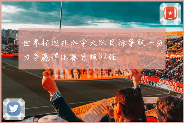 世界杯巡礼加拿大队目标争取一分力争赢得比赛晋级32强
